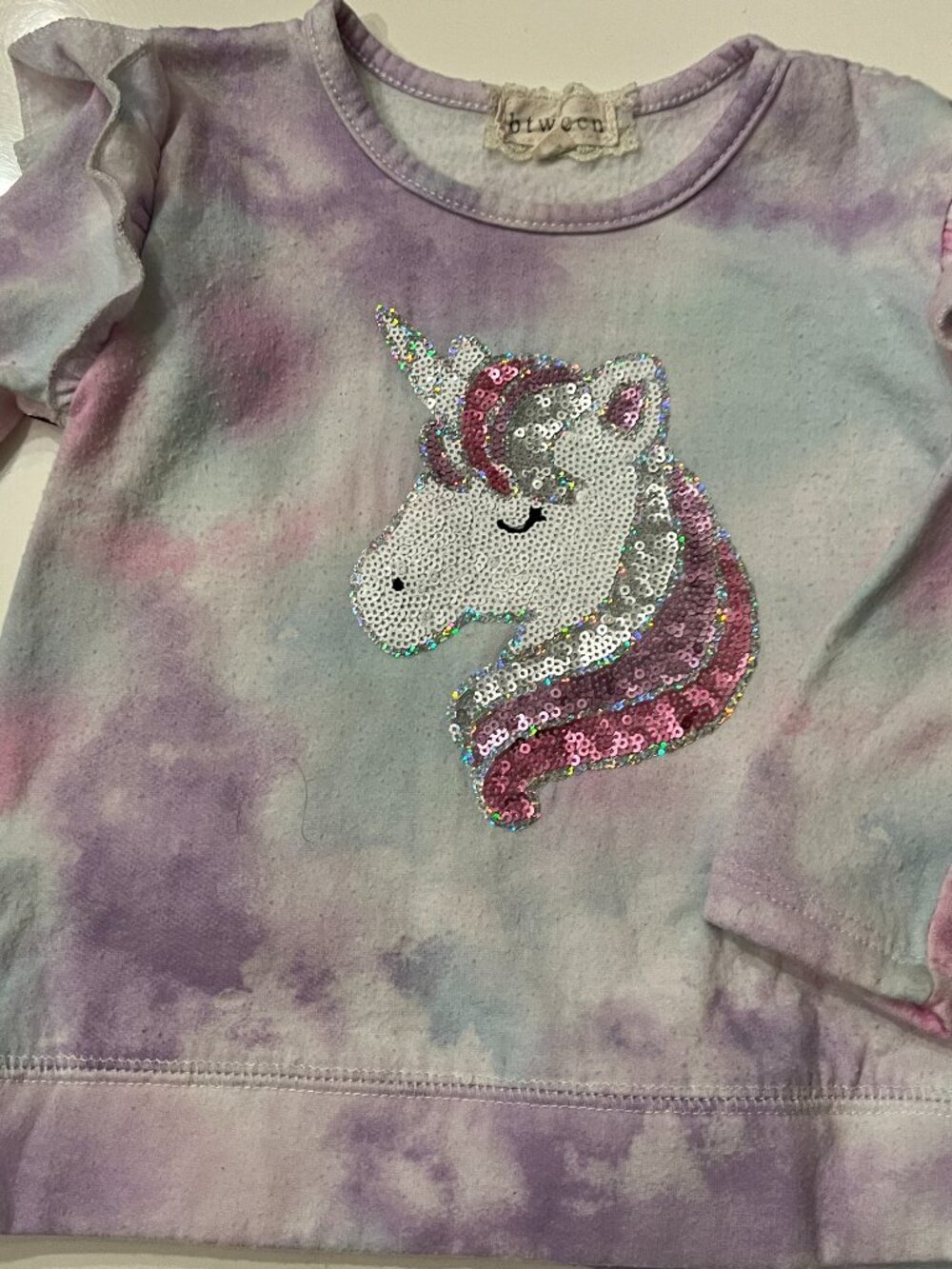 Unicorn Sequin Sweatshirt by Btween (Girls 2T Pink)